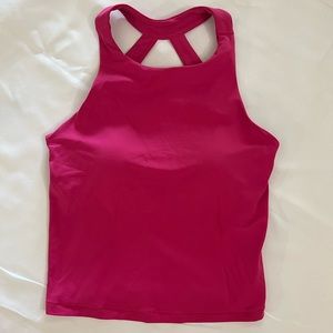 Hot pink workout top